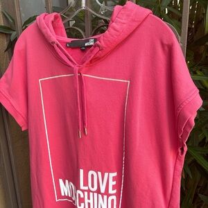 Love Moschino Cotton Hoodie Sweatshirt sz L